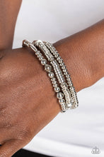 Load image into Gallery viewer, Monochromatic Medley Silver Bracelet