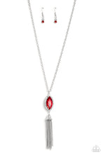 Load image into Gallery viewer, Tassel Tabloid Red Necklace