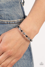 Load image into Gallery viewer, The Gem Genie Black Hinged Bracelet