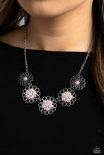 Load image into Gallery viewer, Mandala Mosaic Pink Necklace