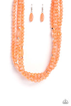 Load image into Gallery viewer, Layered Lass Orange Necklace