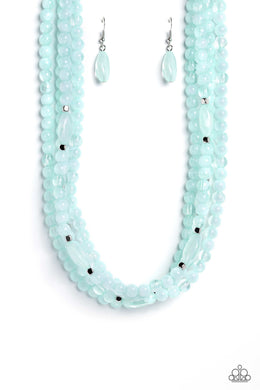Layered Lass Blue Necklace