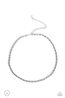 Glimmer of ROPE Silver Choker