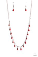 Load image into Gallery viewer, Drop-Dead Dance Red Necklace