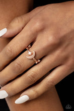 Load image into Gallery viewer, Astral Allure Rose Gold Skinny Band Ring