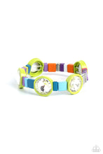 Load image into Gallery viewer, Multicolored Madness Green Bracelet