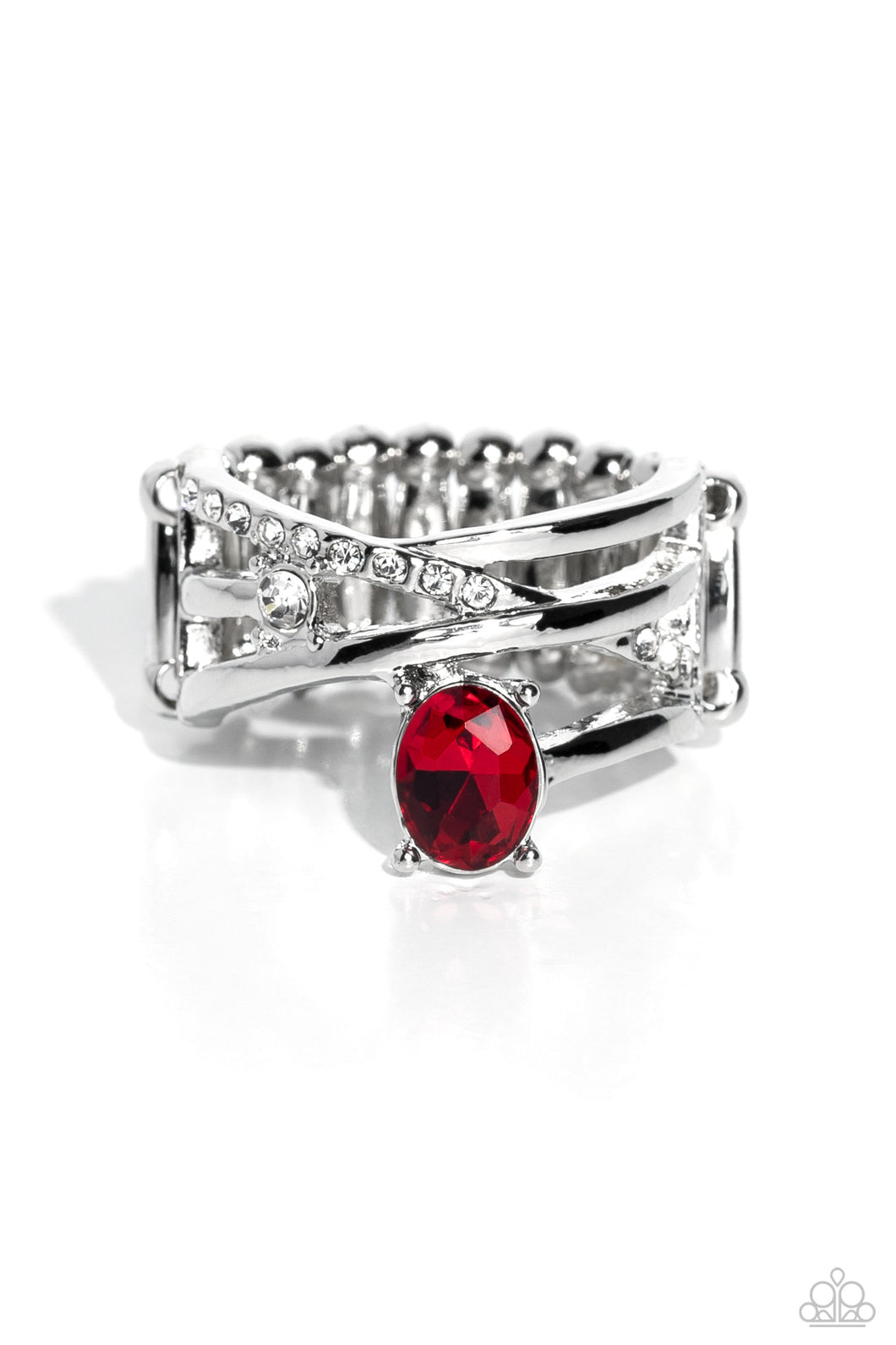 Alternating Allure Red Ring