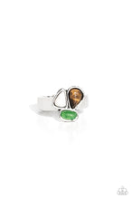 Load image into Gallery viewer, Geometry Test Brown Skinny Band Ring
