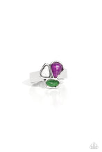 Load image into Gallery viewer, Geometry Test Purple Skinny Band Ring