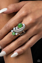 Load image into Gallery viewer, Off To FEATHER-land Green Ring