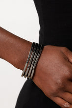 Load image into Gallery viewer, Labyrinth Lure Black Hinged Bracelet