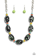Load image into Gallery viewer, No Laughing SPLATTER Green Necklace