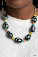 Load image into Gallery viewer, No Laughing SPLATTER Green Necklace