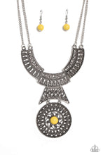 Load image into Gallery viewer, Fetching Filigree Yellow Necklace