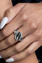 Load image into Gallery viewer, Tilted Triplets Silver Skinny Band Ring