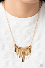 Load image into Gallery viewer, Cue the Chandelier Gold Necklace