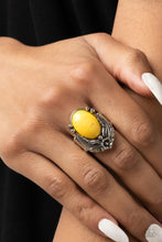 Load image into Gallery viewer, Serrated Style Yellow Ring