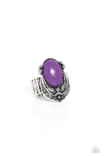 Load image into Gallery viewer, Serrated Style Purple Ring