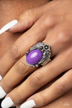 Load image into Gallery viewer, Serrated Style Purple Ring
