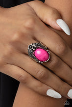 Load image into Gallery viewer, Serrated Style Pink Ring