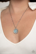 Load image into Gallery viewer, Sea Turtle Shimmer Blue Necklace