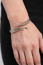Load image into Gallery viewer, Elven Elegance Silver Hinged Bracelet