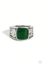 Load image into Gallery viewer, Regal Resistance Green Men’s Ring