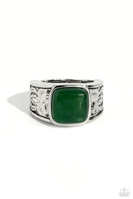 Regal Resistance Green Men’s Ring