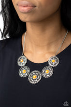 Load image into Gallery viewer, Chrysanthemum Craze Orange Necklace