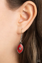 Load image into Gallery viewer, Pressed Flowers Red Necklace