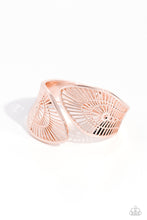 Load image into Gallery viewer, Palatial Palms Rose Gold Hinged Bracelet