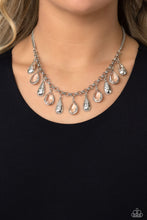 Load image into Gallery viewer, Teardrop Timbre White Necklace