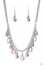 Load image into Gallery viewer, Teardrop Timbre Pink Necklace