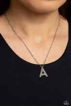 Load image into Gallery viewer, Leave Your Initials Silver Necklace - A