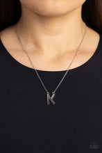 Load image into Gallery viewer, Leave Your Initials Silver Necklace - K