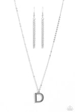 Load image into Gallery viewer, Leave Your Initials Silver Necklace - D