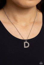 Load image into Gallery viewer, Leave Your Initials Silver Necklace - D