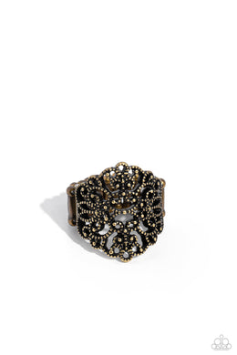 Glistening Gentry Brass Ring