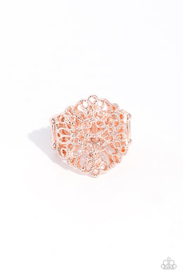 Glistening Gentry Rose Gold Ring
