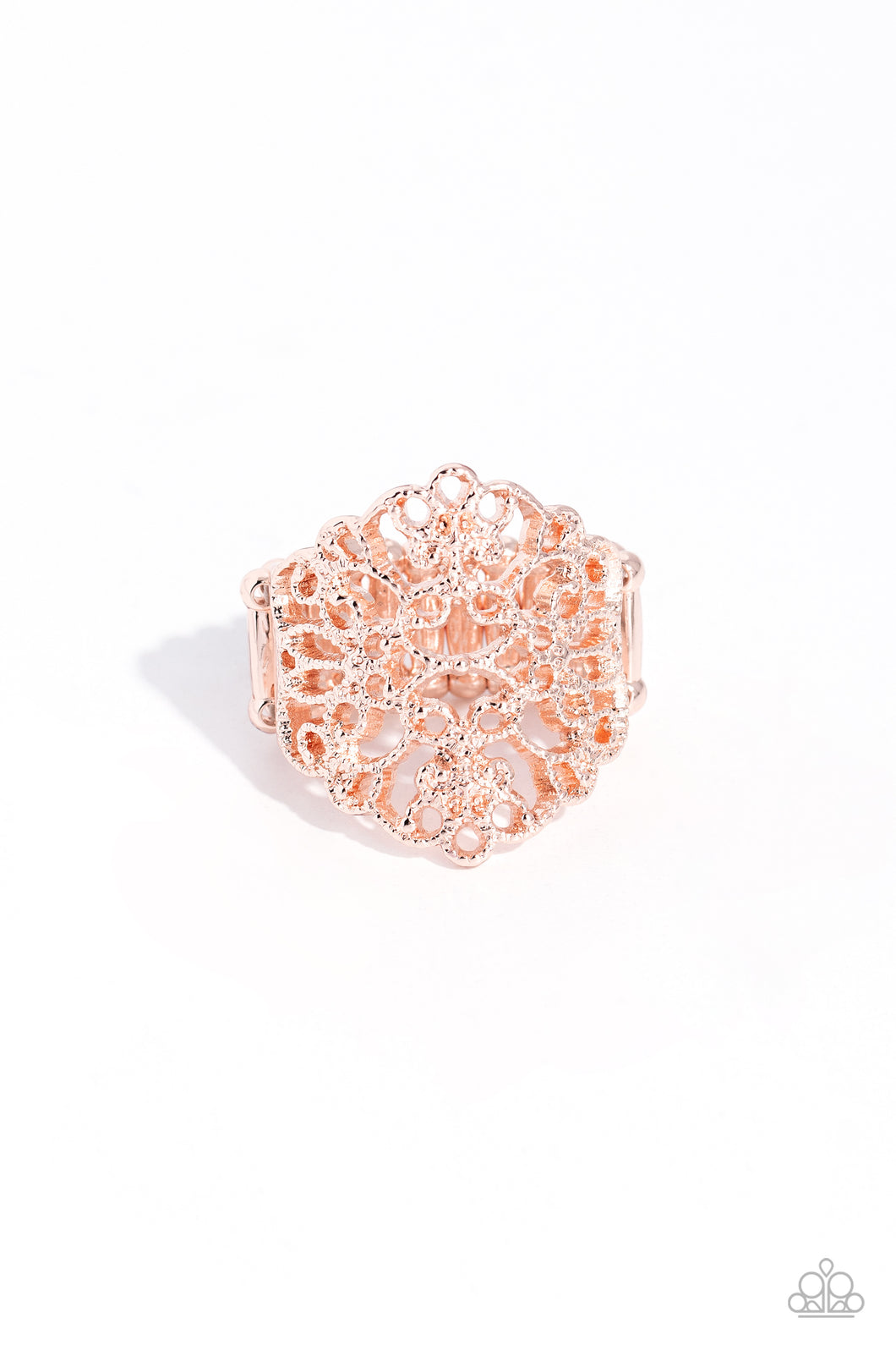 Glistening Gentry Rose Gold Ring