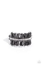 Load image into Gallery viewer, Staggering Stacks Silver Skinny Band Ring