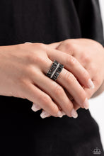 Load image into Gallery viewer, Staggering Stacks Silver Skinny Band Ring