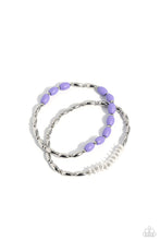 Load image into Gallery viewer, WOOD Luck Purple Bracelet