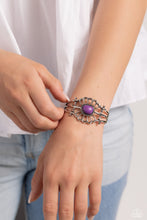 Load image into Gallery viewer, Natural Need Purple Cuff Bracelet