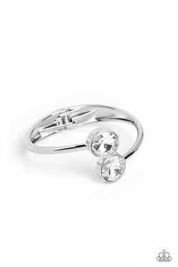Daily Dazzle White Hinged Bracelet