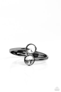 Daily Dazzle Black Hinged Bracelet