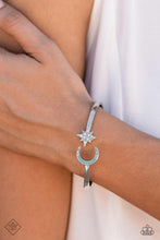 Load image into Gallery viewer, Astral Arrangement Blue Hinged Bracelet