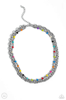 A Pop of Color Multi Choker