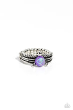 Load image into Gallery viewer, Sinuous Spotlight Purple Skinny Band Ring