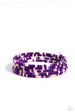 Coiled Candy Purple Coil Bracelet